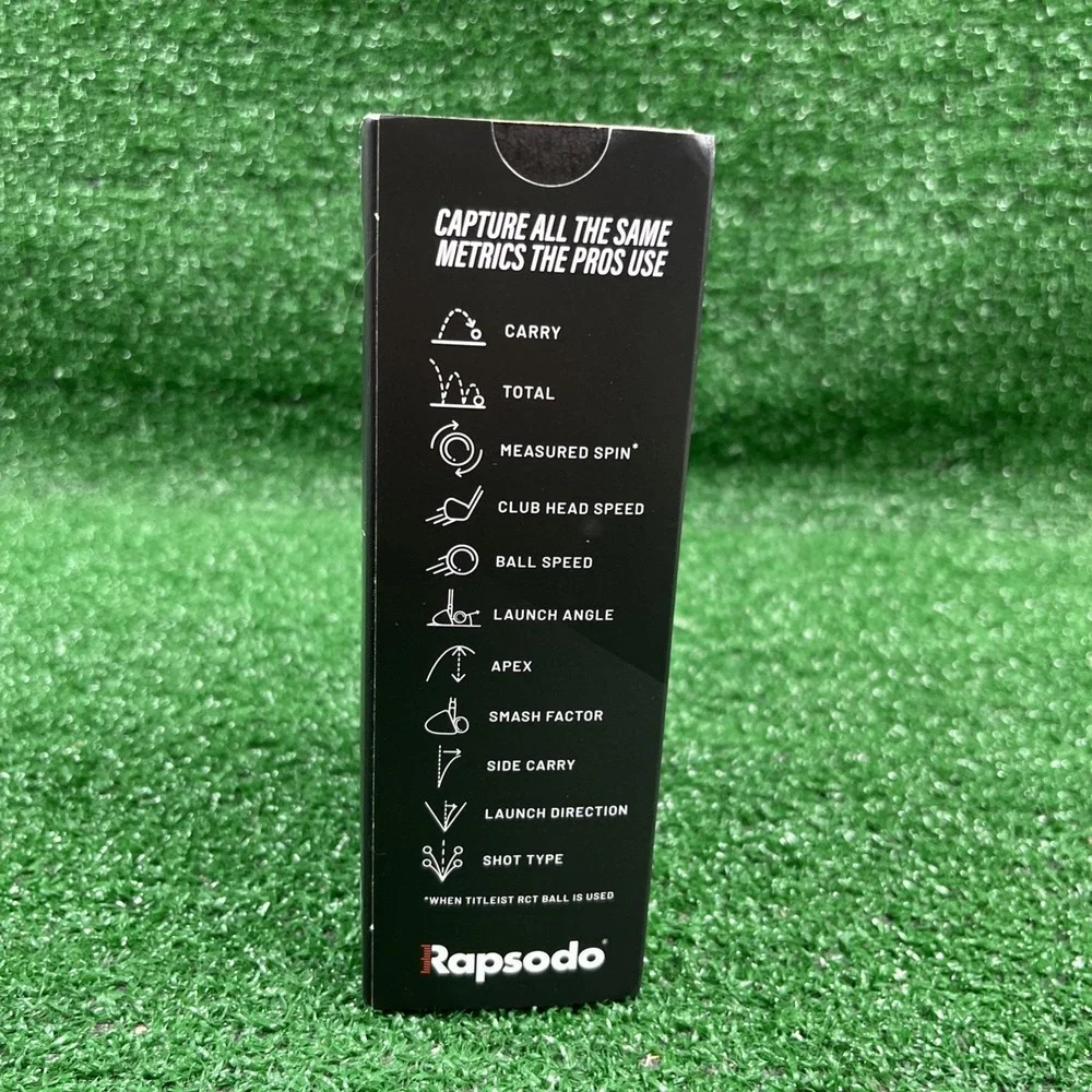 Rapsodo Mobile Golf Launch Monitor With Case Black and Red New